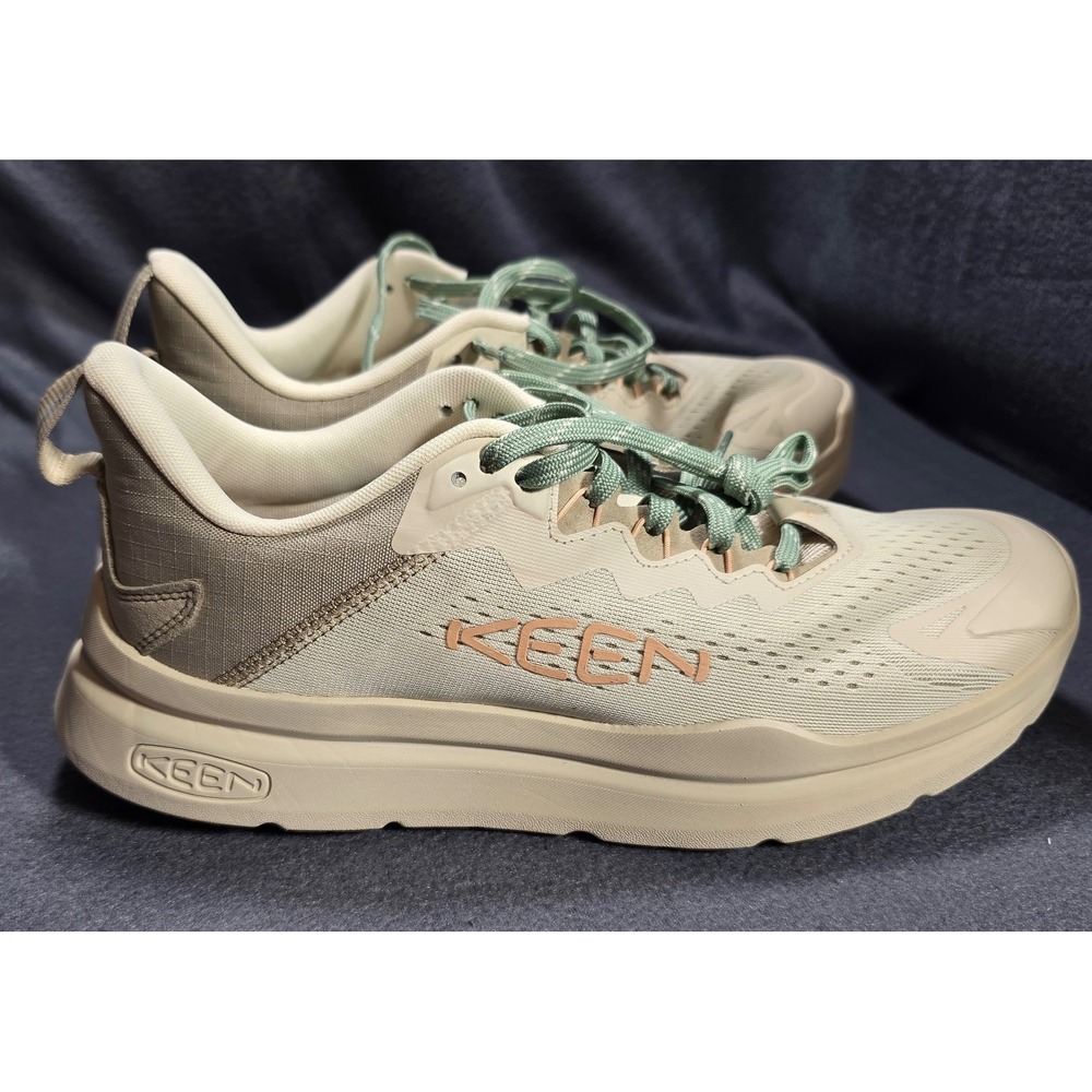 Keen Women's WK450 Rocker Waterproof Trail‎ Running Shoes Beige Green Size 11